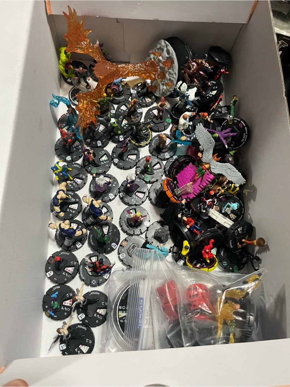 Massive HeroClix Collection Lot - Marvel & DC (Over 60+ Figures + Cards)
